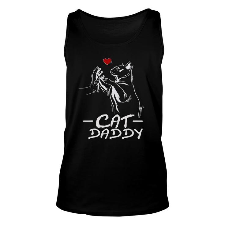 Best Cat Dad Ever Daddy Funny Cat Daddy Father's Day Gift Unisex Tank Top