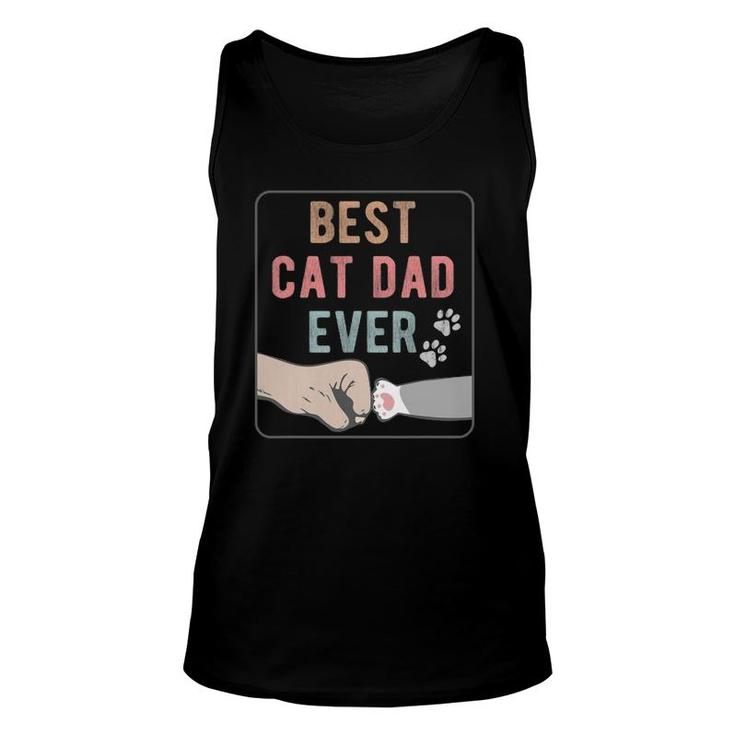 Best Cat Dad Ever Distressed Gift Unisex Tank Top