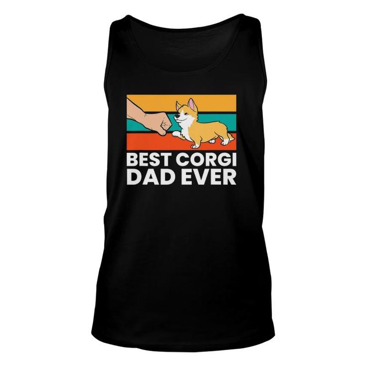Best Corgi Dad Ever Love Corgi Dogs Funny Corgis Unisex Tank Top