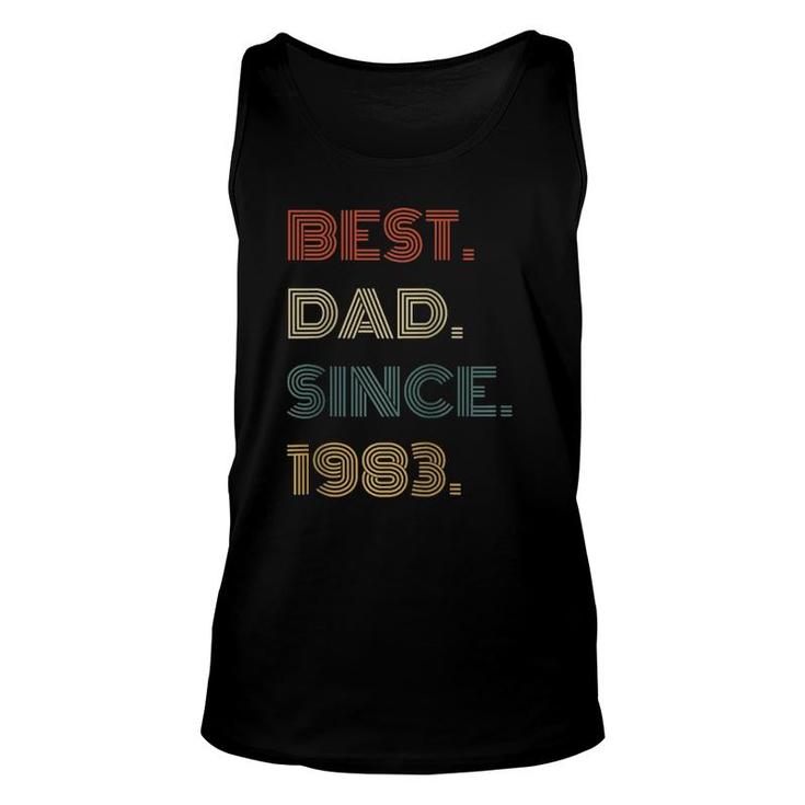 Best Dad Since 1983 Clothes For Him Men Retro Vintage Raglan Baseball Tee Tank Top