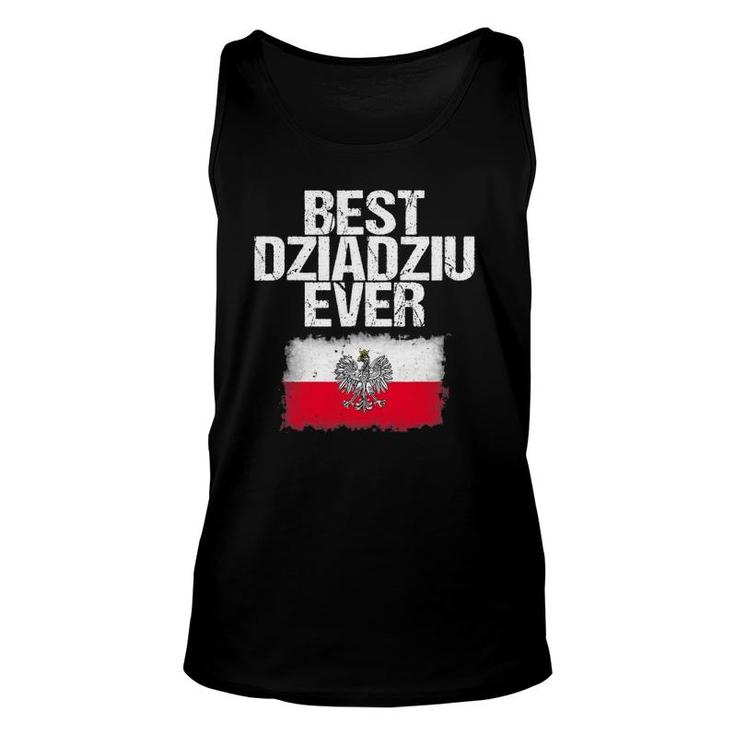 Best Dziadziu Ever Father's Day Polish Grandpa Gift Unisex Tank Top
