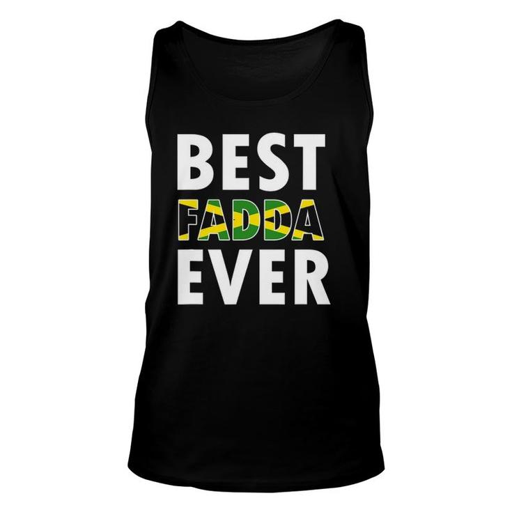 Best Fadda Ever Funny Jamaican Dad Fathers Day Gift Unisex Tank Top