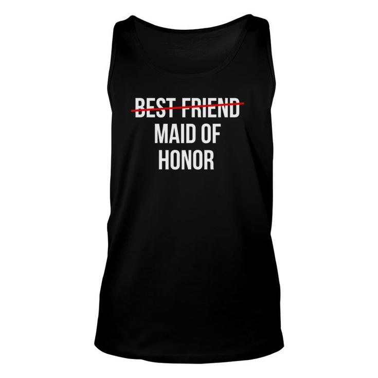 Womens From Best Friend To Maid Of Honor Wedding Bridal Party Tank Top