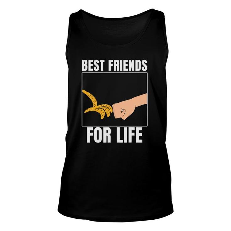 Best Friends For Life Chicken Fist Bump Unisex Tank Top