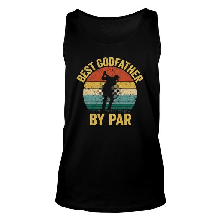 Best Godfather By Par Father's Day Golf  Gift Grandpa Unisex Tank Top