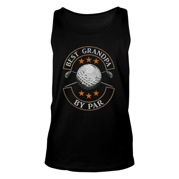 Best Grandpa By Par Golf Lover Sports Fathers Day Gifts Unisex Tank Top