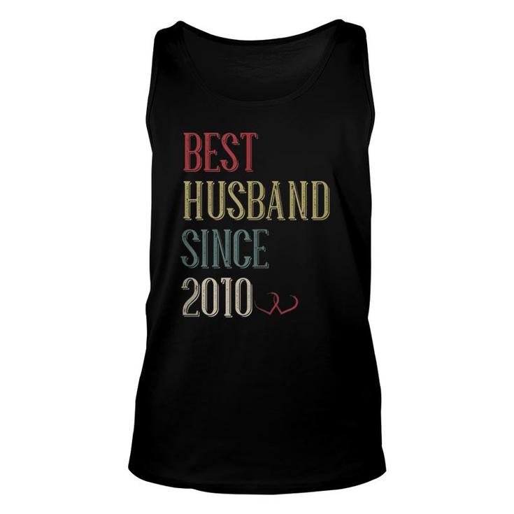 Best Husband 2010 11 Years 11Th Wedding Anniversary For Him Unisex Tank Top