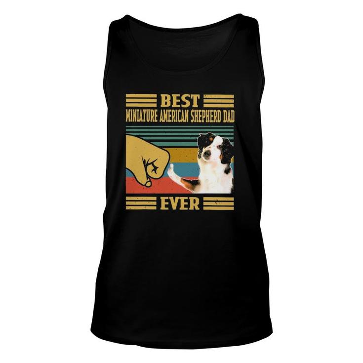 Best Miniature American Shepherd Dad Ever Father's Day Unisex Tank Top