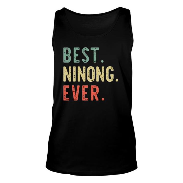Best Ninong Ever Cool Funny Vintage Father's Day Gift Unisex Tank Top