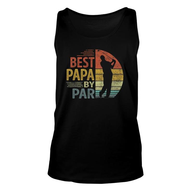 Best Papa By Par Father's Day Golf  Gift Grandpa Unisex Tank Top
