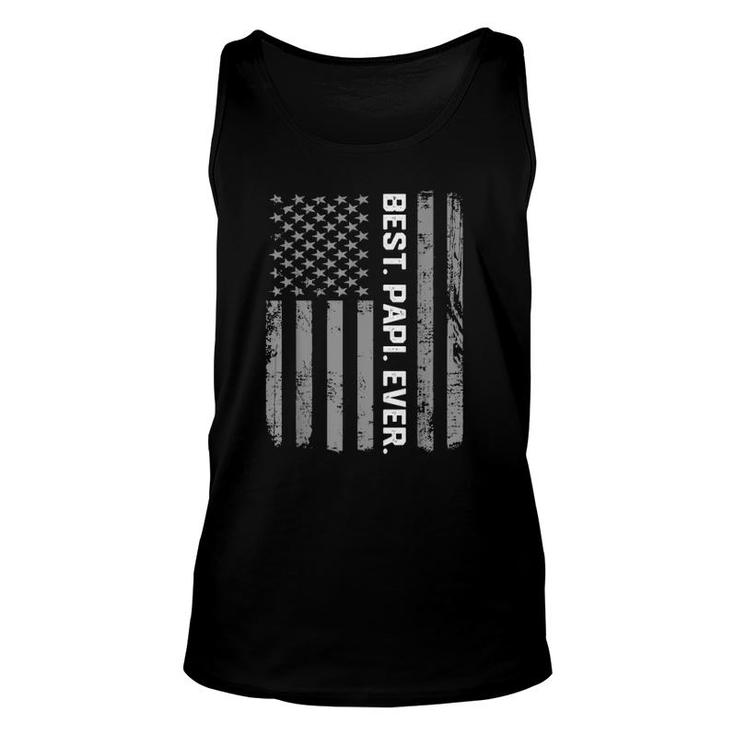 Best Papi Ever America Flag Gift For Men Father's Day Unisex Tank Top