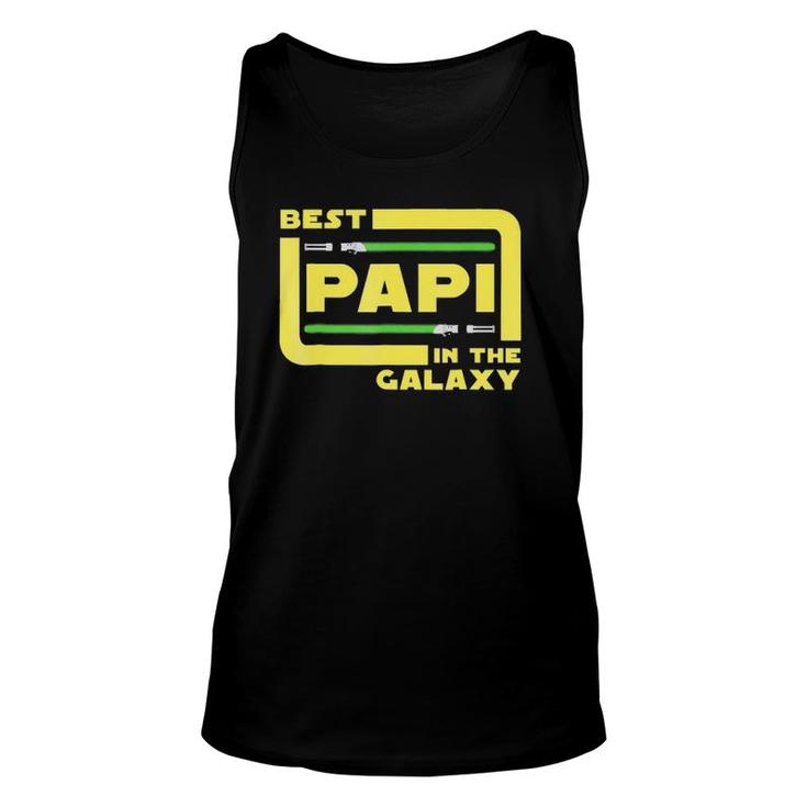 Best Papi In The Galaxy Father's Day Funny Dads Unisex Tank Top
