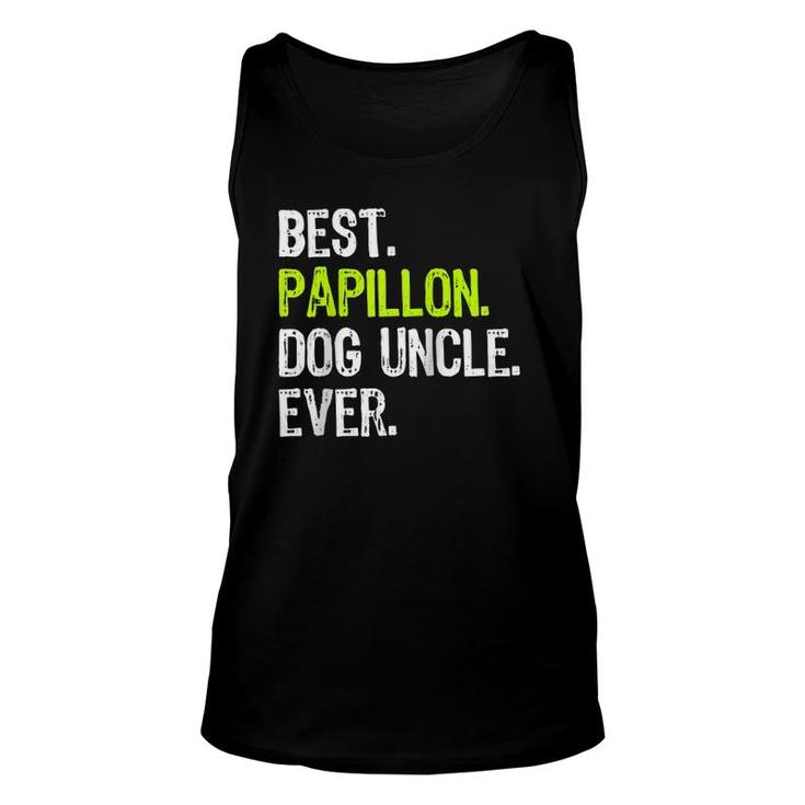Best Papillon Dog Uncle Ever Raglan Baseball Tee Unisex Tank Top