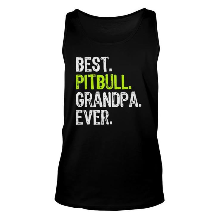 Best Pitbull Grandpa Ever Dog Lover Unisex Tank Top