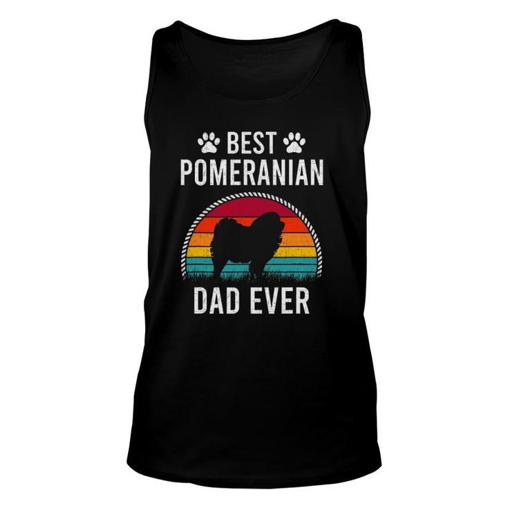 Best Pomeranian Dad Ever Dog Lover Unisex Tank Top