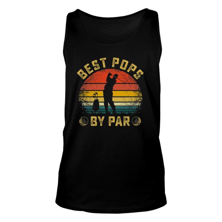 Best Pops By Par Gift For Golfer Daddy Father's Day Unisex Tank Top