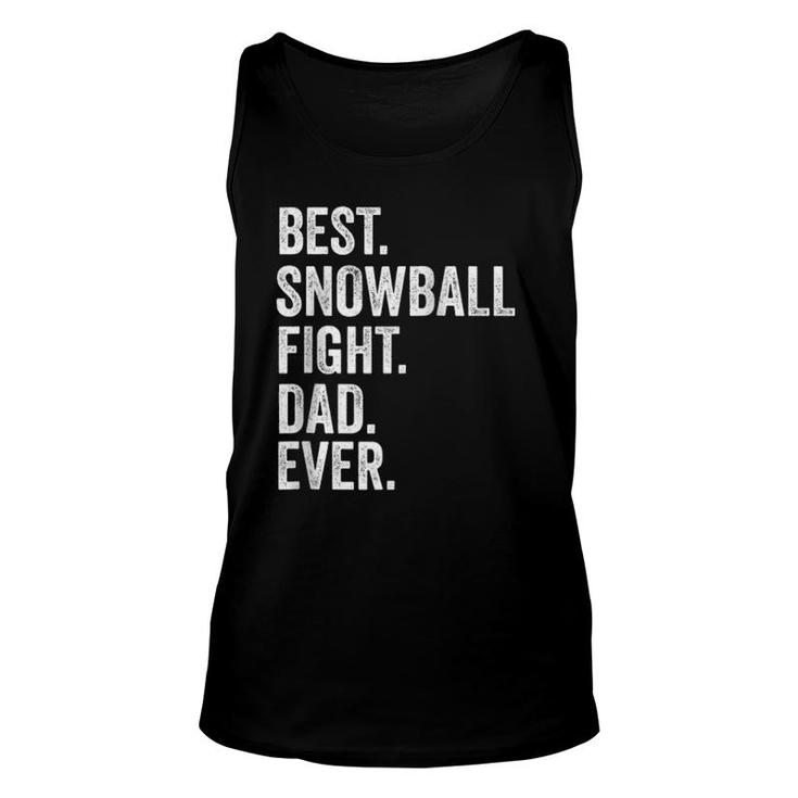Best Snowball Fight Dad Ever Christmas Raglan Baseball Tee Tank Top
