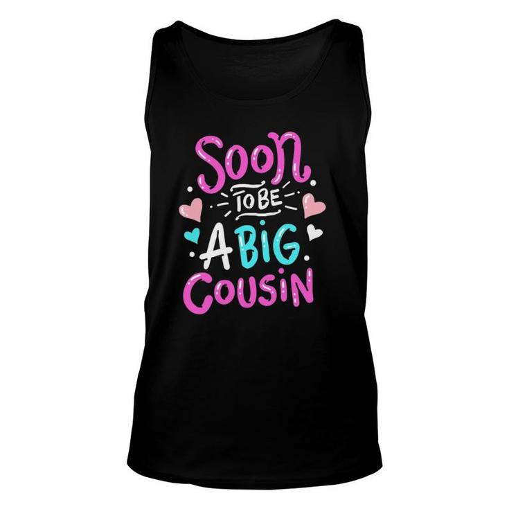 Big Cousin Baby Announcement Cute Gift Unisex Tank Top