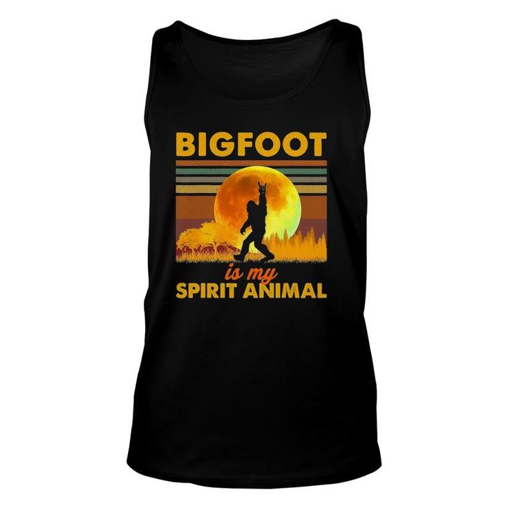 Bigfoot Is My Spirit Animal Funny Sasquatch Men Women Unisex Tank Top
