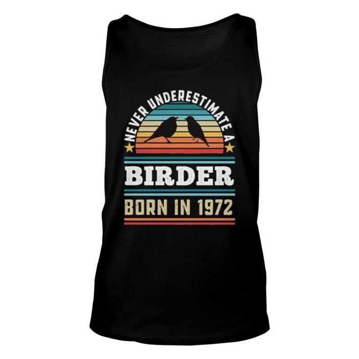 Birder Born 1972 50Th Birthday Birding  Unisex Tank Top
