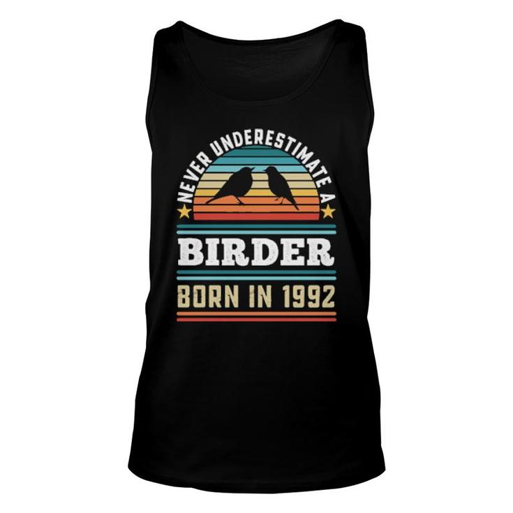 Birder Born 1992 30Th Birthday Birding  Unisex Tank Top
