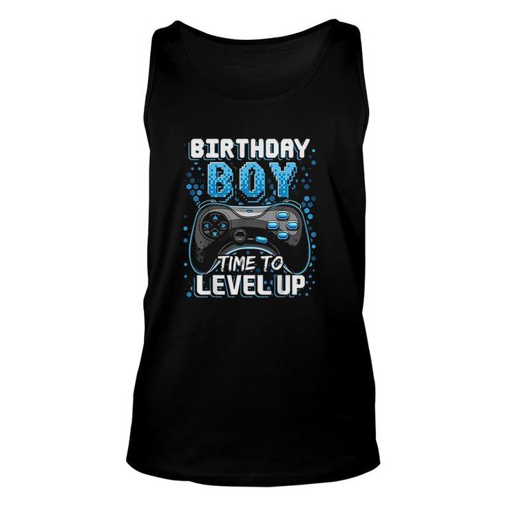 Birthday Boy Time To Level Up Video Game Birthday Gift Boys  Unisex Tank Top