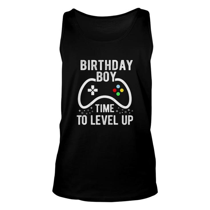 Birthday Boy Time To Level Up Video Game Birthday Gift  Unisex Tank Top