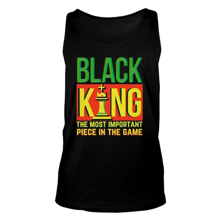 Black Dad Father's Day Juneteenth Black King Most Important Unisex Tank Top