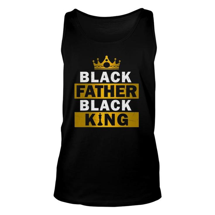 Black Father Black King African American Dad Father's Day Unisex Tank Top