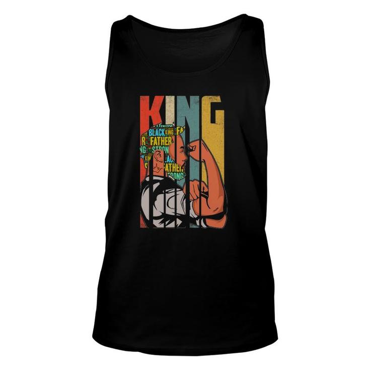 Black Father Lives Matter Dope Black Dad King Father's Day Unisex Tank Top