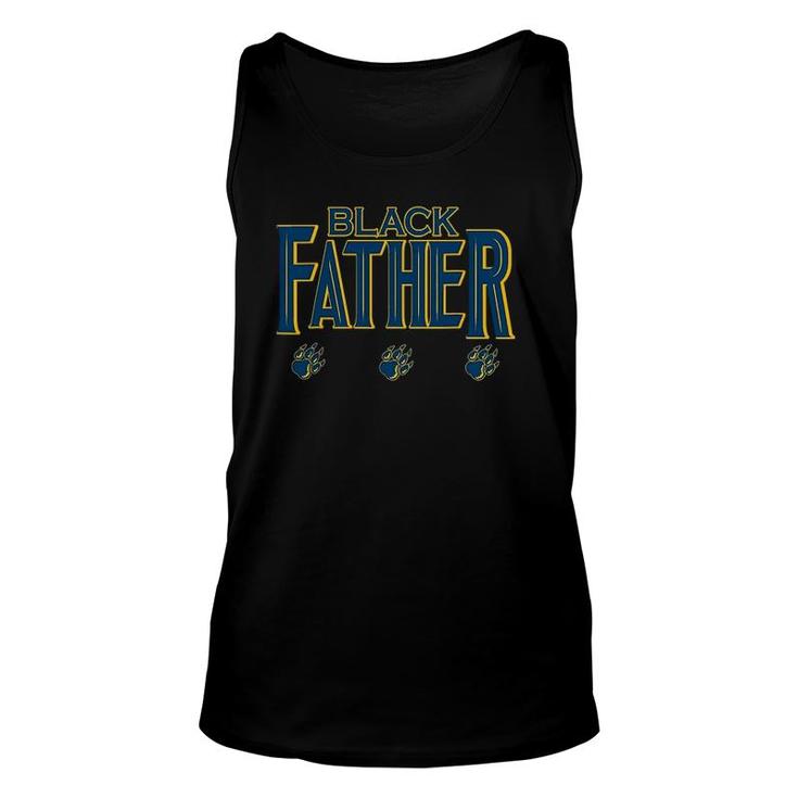 Black Father Panther Father's Day African American Dad Unisex Tank Top