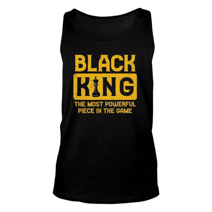 Mens Black King Chess Black Pride History Bhm African Men Tank Top