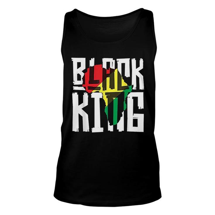 Black King History Month Africa Tribal Unisex Tank Top