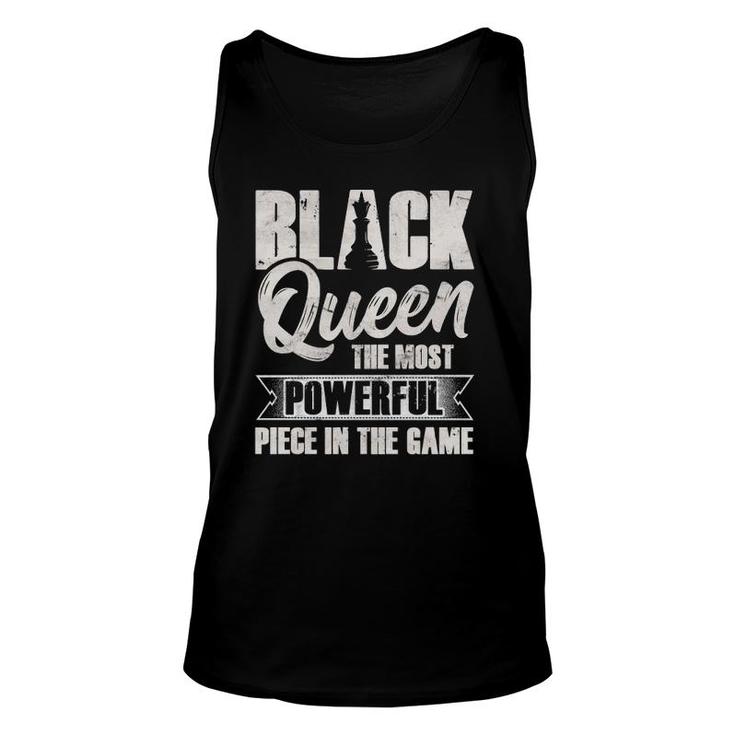 Black Queen African American Women Most Powerful Chess Piece Pullover Tank Top