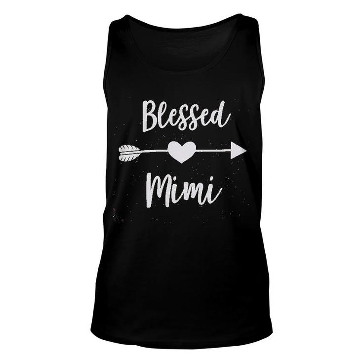 Blessed Mimi Women Grandma Cute Heart Graphic Tops Fall Unisex Tank Top