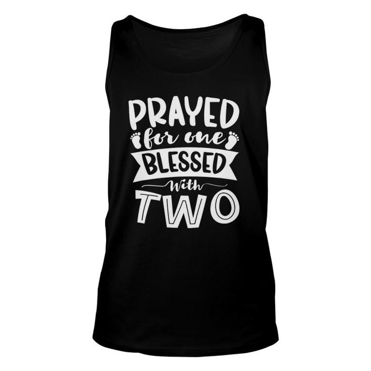 Blessed With Two Pregnancy Twins Baby Unisex Tank Top
