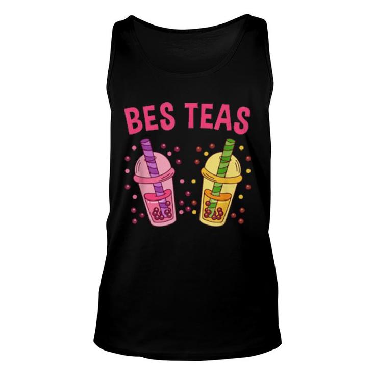 Boba  Bes Teas Besties Cute Bubble Tea Best Friends  Unisex Tank Top