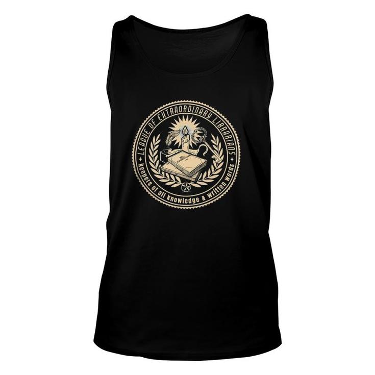 Book Reader Funny Librarian League Gift 182 Reading Library Unisex Tank Top