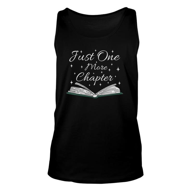 Womens Bookaholic Saying About Books Just One More Chapter V-Neck Tank Top