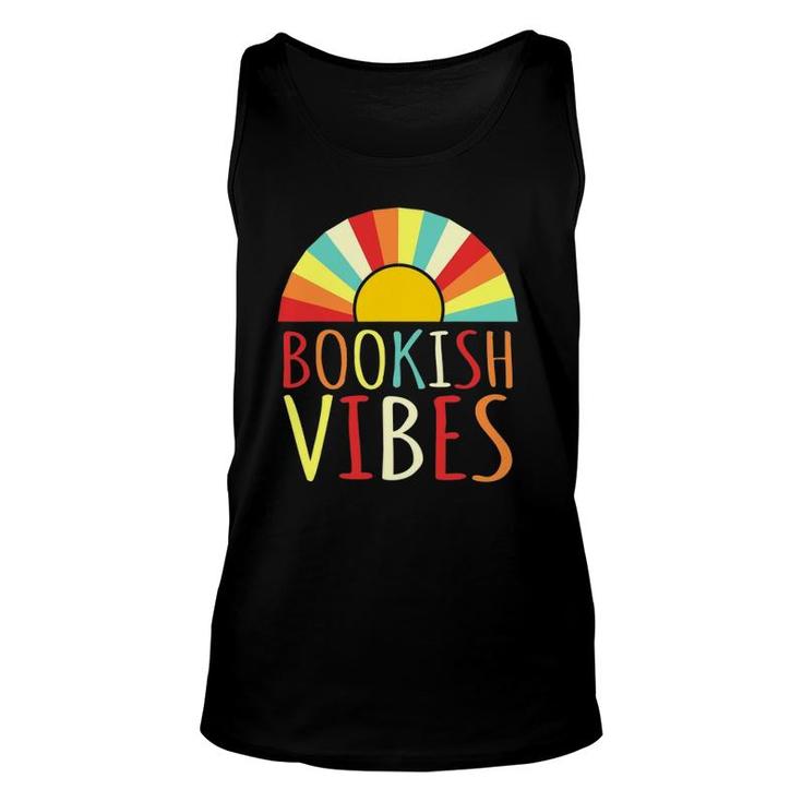 Bookish Vibes Funny Book Reader Reading Graphic Unisex Tank Top