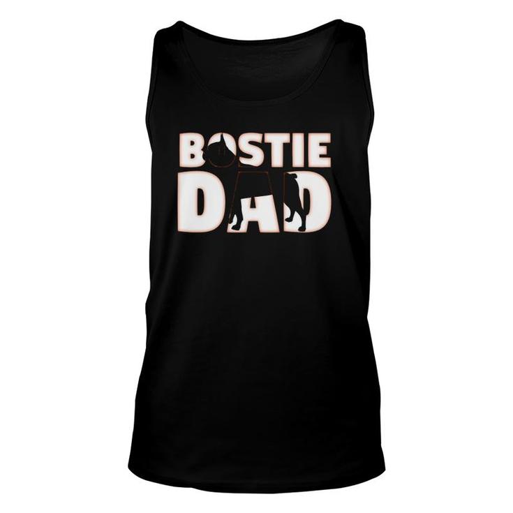 Bostie Dad Boston Terrier Gift Father Dog Dad Unisex Tank Top