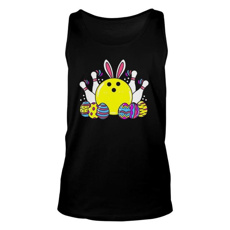 Bowling Easter Bunny Family Matching Bowling Game Costume Unisex Tank Top