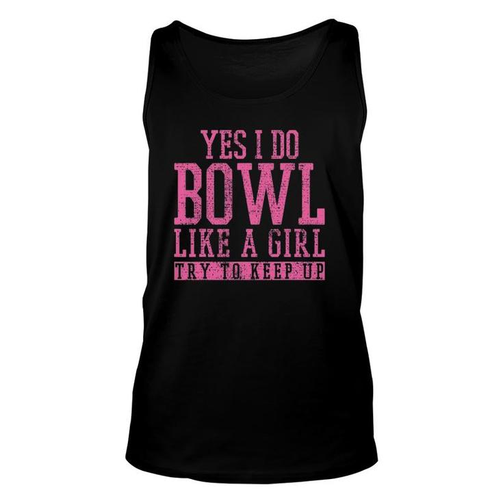 Bowling Player Team Bowler Bowl Funny Gift Unisex Tank Top