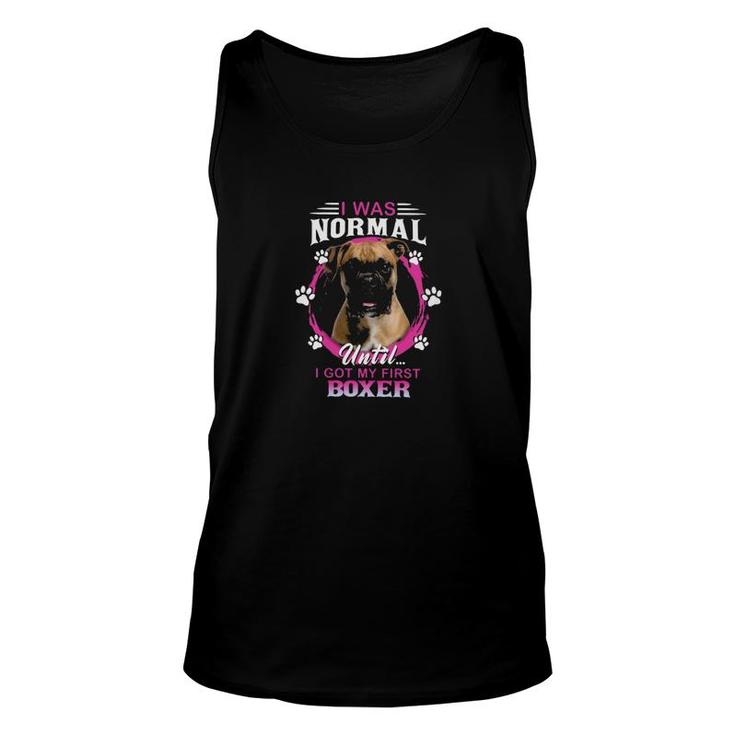 Boxer I Was Normal Classic Unisex Tank Top