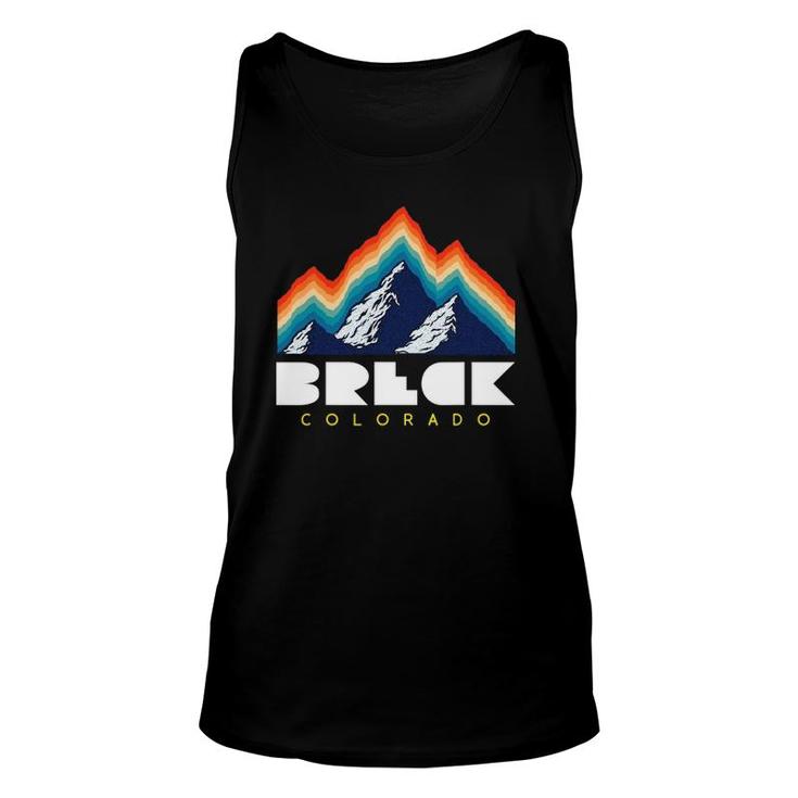 Breck Colorado Retro Usa Ski Unisex Tank Top