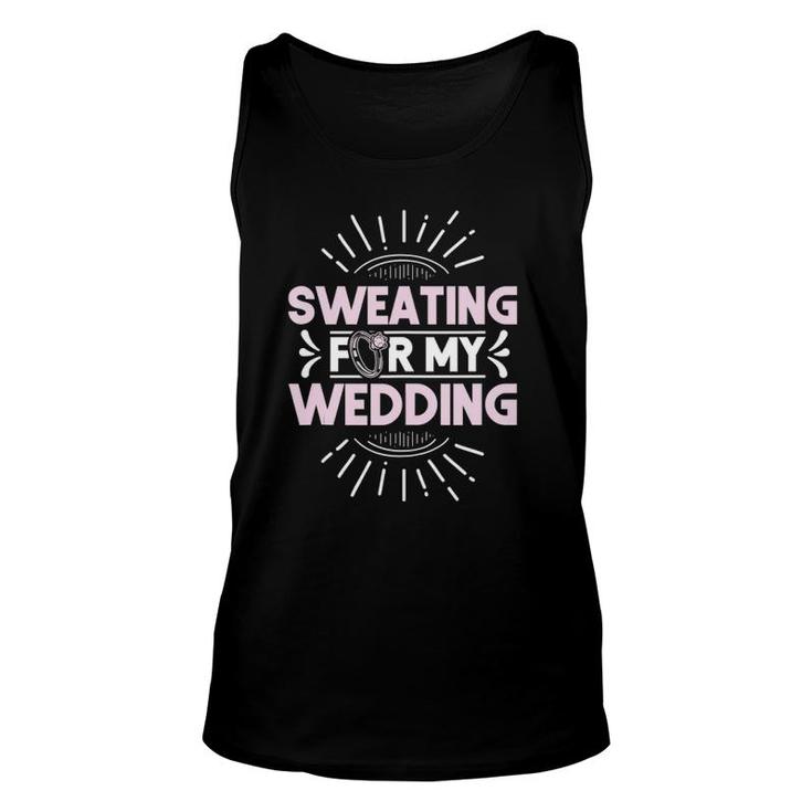 Bride Workout Sweating For My Wedding Unisex Tank Top