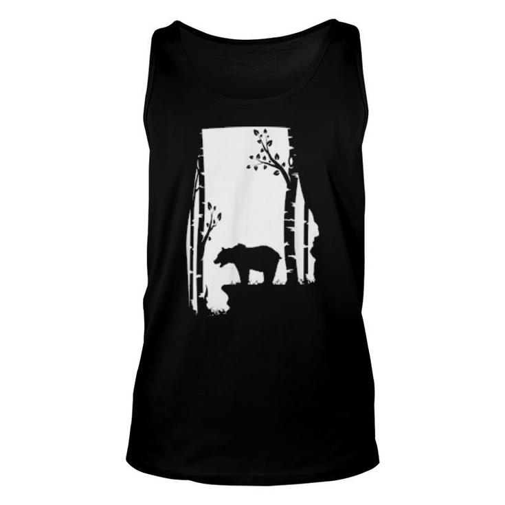 Brown Grizzly Bear Hunting Alabama Map Hunter  Unisex Tank Top