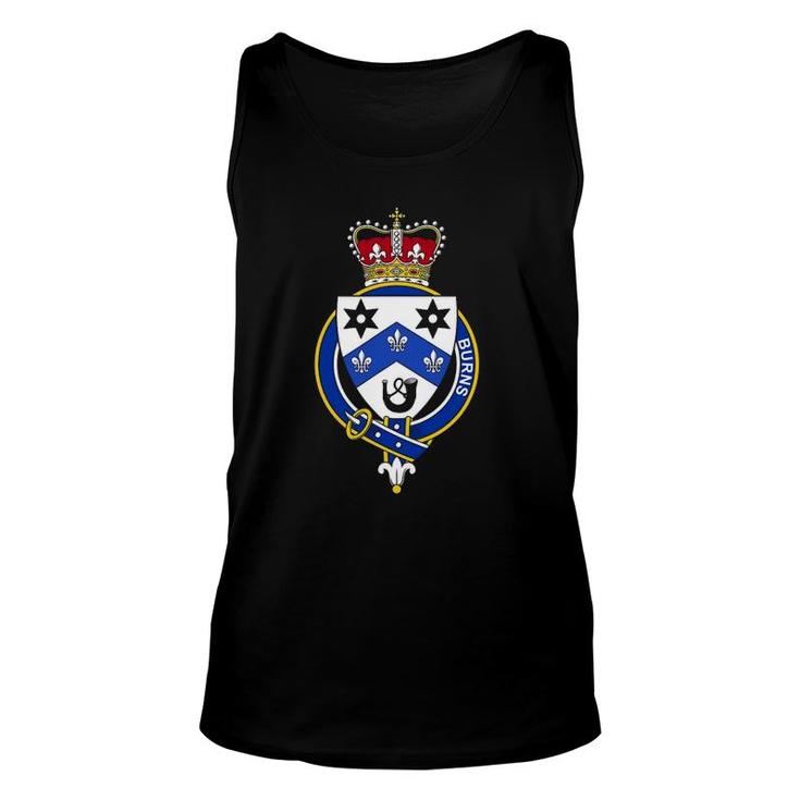 Burns Coat Of Arms Family Crest Unisex Tank Top