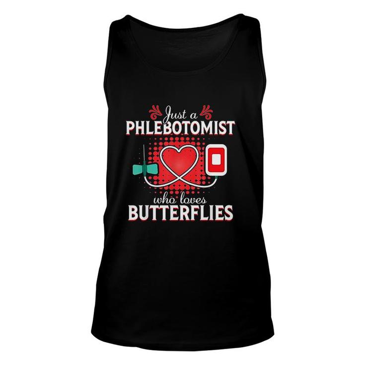 Butterfly Needle Funny Phlebotomy Gift Unisex Tank Top