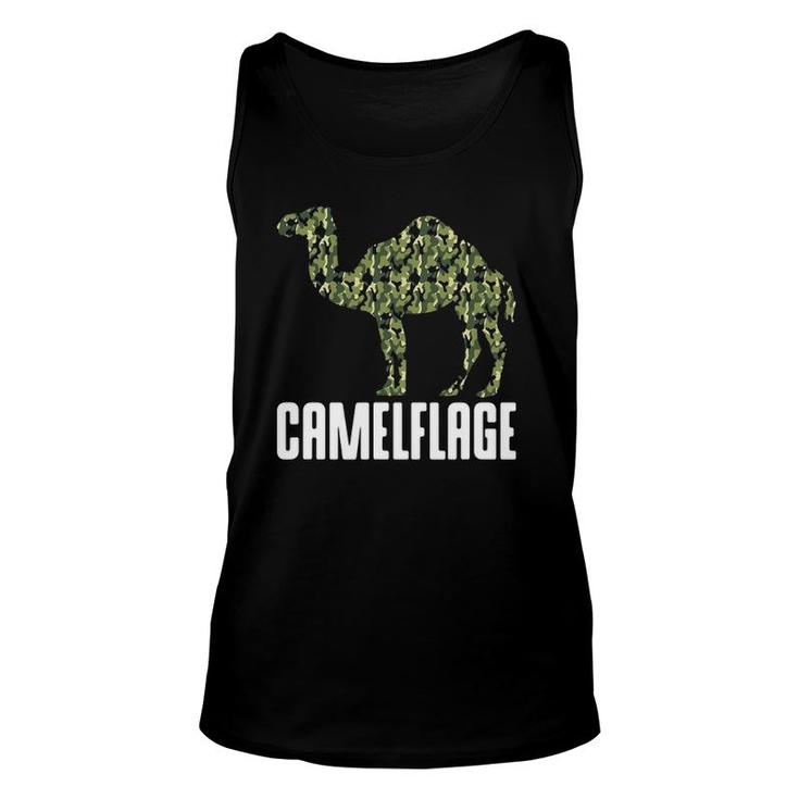 Camouflage Camel Dromedary Camelflage Hump Day Camo Outfit Unisex Tank Top